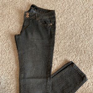 PINK Leopard print jeans